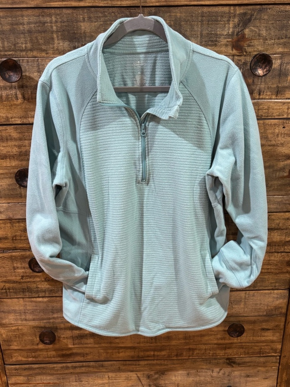 St. John's Bay Mint Green Quarter Zip Pullover